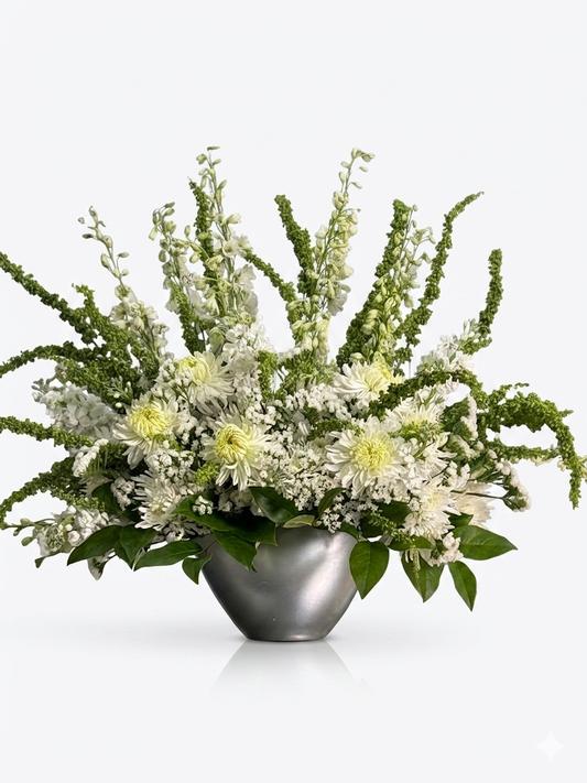 White & Green Arrangement