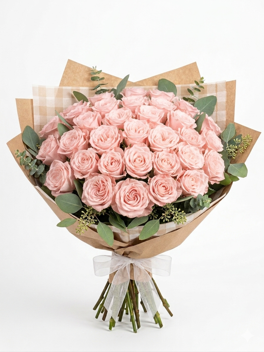 Blush Pink Rose Bouquet